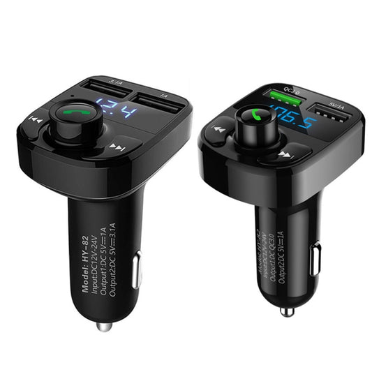 Récepteur Bluetooth MP3 de voiture HY82, chargeur de voiture double USB, version de charge rapide HY82
