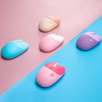 M3 3 Keys Cute Silent Laptop Wireless Mouse, Spec:, Wireless Version (Vitality Pink), Wireless Version (Dream Blue), Wireless Version (Milk Tea), Bluetooth Wireless Version (Milk Tea), Bluetooth Wireless Version (Pink), Bluetooth Wireless Version (Red)...