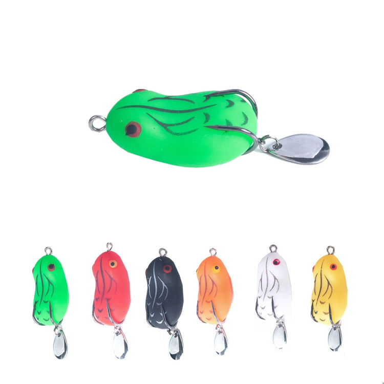 2 PIÈCES HENGJIA Leurre Paillettes Double Hameçon Grenouille de Tonnerre, 4.2cm 8g, 5cm 14g