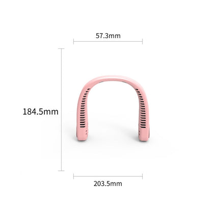F2 Ventilateur portable USB à suspendre autour du cou, blanc, rose, bleu, vert