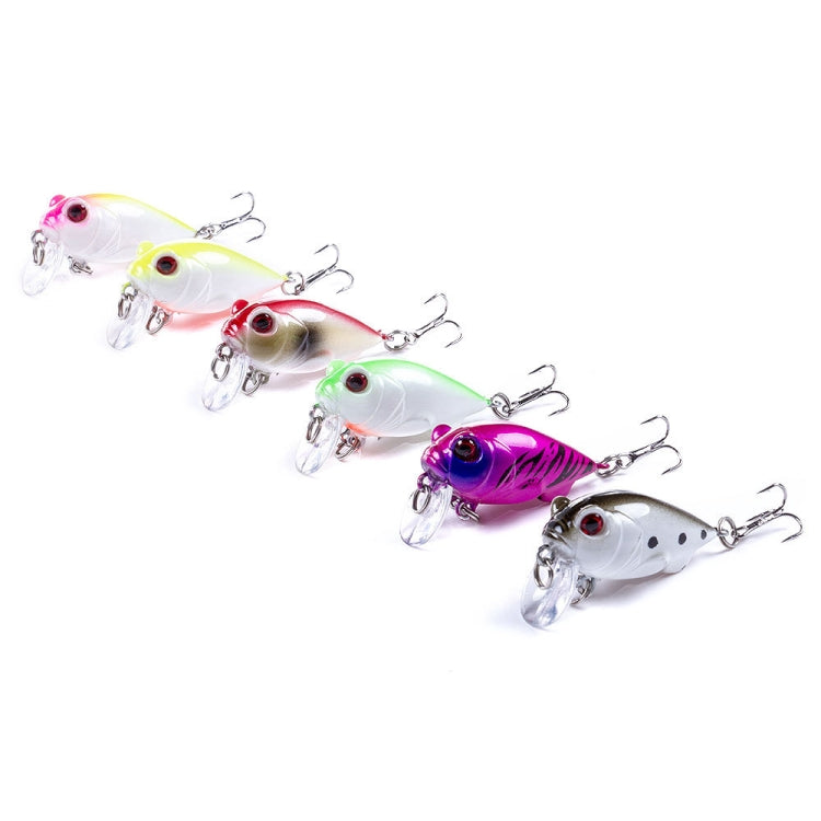 4 leurres souples HENGJIA CB051 de 4 cm / 5,2 g, 1, 2, 3, 4, 5, 6