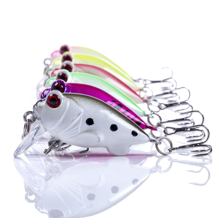 4 leurres souples HENGJIA CB051 de 4 cm / 5,2 g, 1, 2, 3, 4, 5, 6