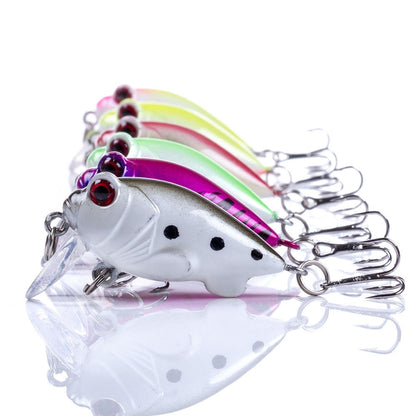 4 leurres souples HENGJIA CB051 de 4 cm / 5,2 g, 1, 2, 3, 4, 5, 6