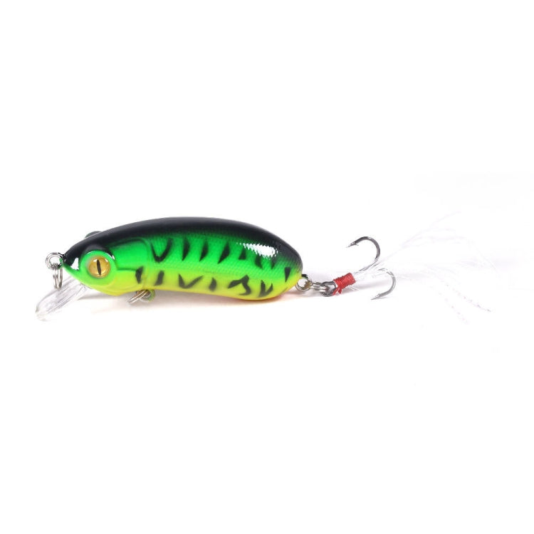4 PCS HENGJIA CB027 10g 6cm Slow Down Feather Hook Bait, 1, 2, 3, 4, 5