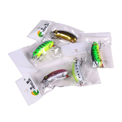 4 PCS HENGJIA CB027 10g 6cm Slow Down Feather Hook Bait, 1, 2, 3, 4, 5