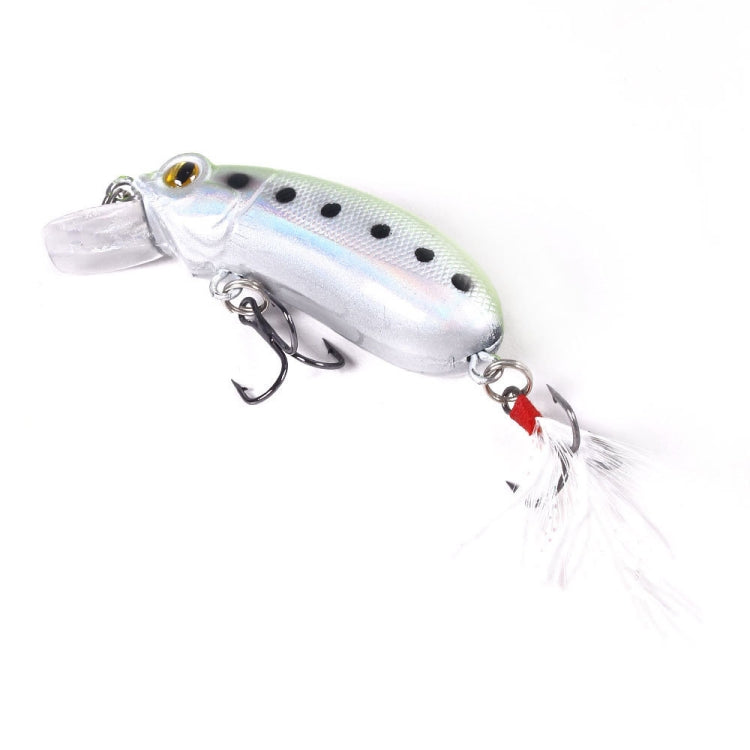 4 PCS HENGJIA CB027 10g 6cm Slow Down Feather Hook Bait, 1, 2, 3, 4, 5