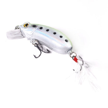 4 PCS HENGJIA CB027 10g 6cm Slow Down Feather Hook Bait, 1, 2, 3, 4, 5
