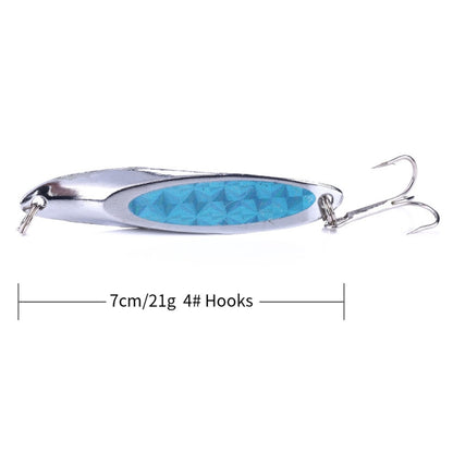 4 PCS HEGNJIA SP071 7cm 21g Seabass Sequin Lure, SP071 (3), SP071 (4), SP071 (5), SP071 (1), SP071 (2)