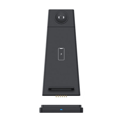 QGeeM QG-WC05 3 In 1 Portable Detachable Wireless Charger, White, Black