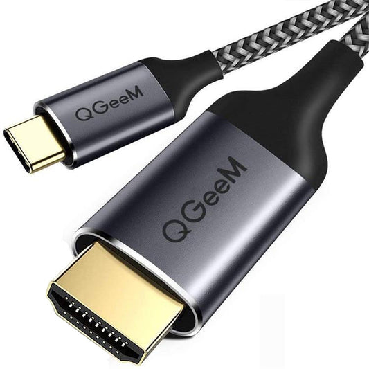 QGeeM QG-UA09 Type-C To HDMI Cable, 1.2m, 1.8m, 3m