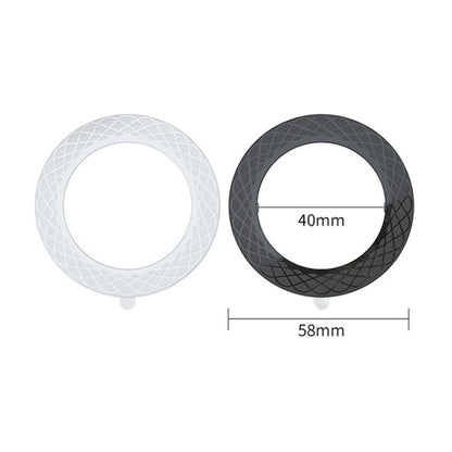 2 PCS T12 Stripe Pattern Magnetic Suction Wireless Charger Magnetic Sheet, White, Black