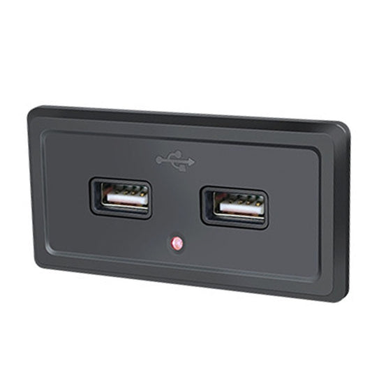 Chargeur de voiture 12V/24V pour bus, double entrée USB, voyants bleu, vert et rouge