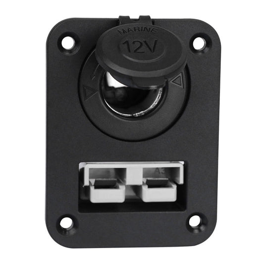 Andersen Panel Large Current Plug With 12V Cigarette Lighter Panel Combination, PA5403