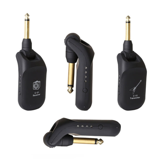 Transmisor y receptor de audio inalámbrico para guitarra eléctrica C01, color negro