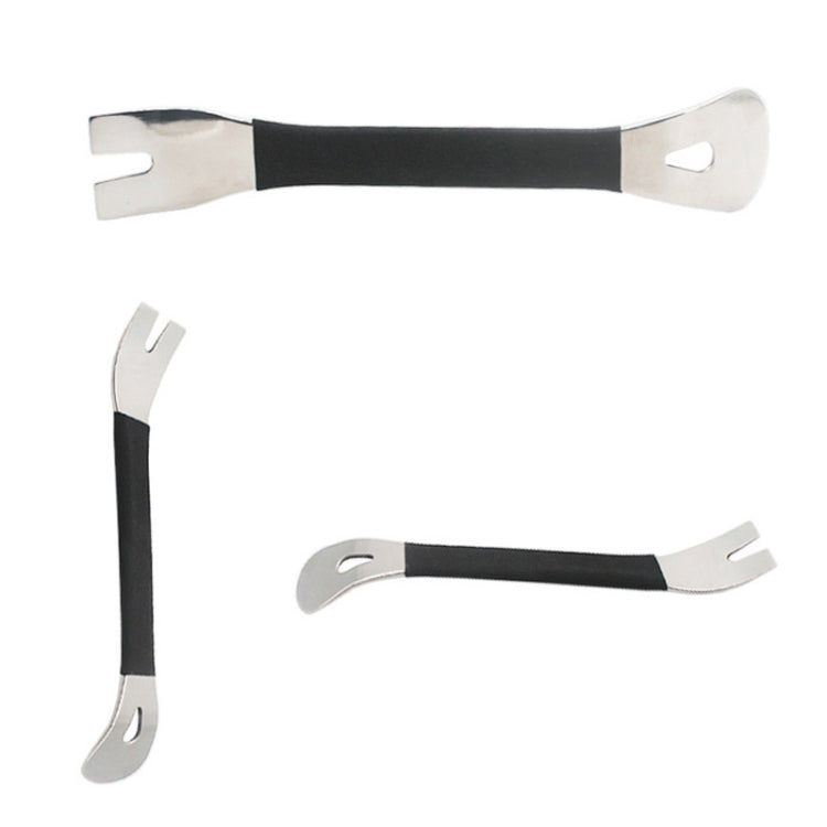 Pied de biche en acier inoxydable pour panneau de porte audio de voiture, 2 pièces en acier inoxydable