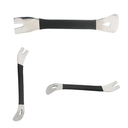 Pied de biche en acier inoxydable pour panneau de porte audio de voiture, 2 pièces en acier inoxydable