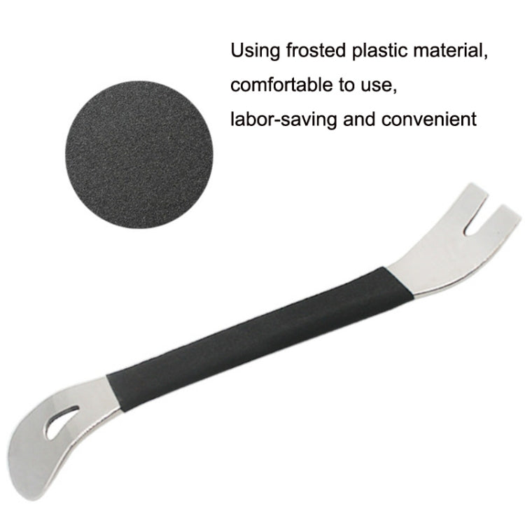 Pied de biche en acier inoxydable pour panneau de porte audio de voiture, 2 pièces en acier inoxydable
