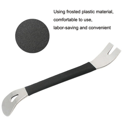 Pied de biche en acier inoxydable pour panneau de porte audio de voiture, 2 pièces en acier inoxydable