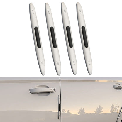 4 PCS Car Door Anti-Static Silicone Airbag Anti-Collision Strip, Black, White, Transparent