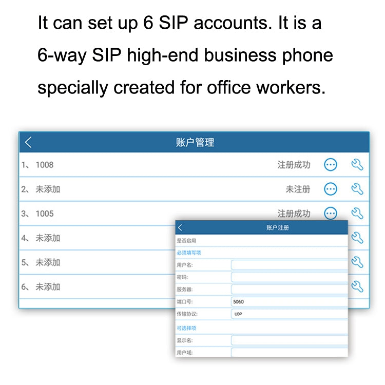 S09 8 Inch HD Audio And Video Conference 6 SIP Line PSP Line PSTN/VOIP IP Business Office Phone, S09