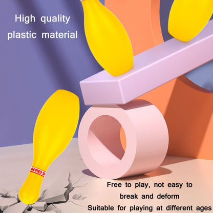 3 Sets Children Sports Recreation Plastic Bowling Toy Set, Size:, 12cm, 15cm, 18cm