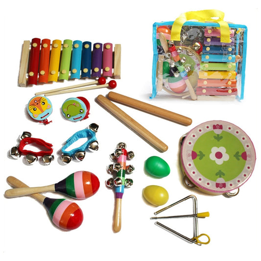 Ensemble de percussions Orff pour enfants (14 pièces)