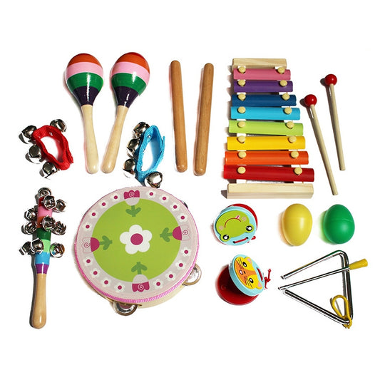 Ensemble de percussions Orff pour enfants (14 pièces)