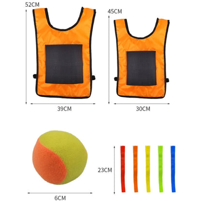 Children Dodgeball Vest For Parent-child Outdoor Games With 5 Balls, Small (Red), Small (Blue), Small (Yellow), Small (Orange), Small (Green), Large (Red), Large (Blue), Large (Yellow), Large (Orange), Large (Green), Small + 5 Tails (Red)              ...
