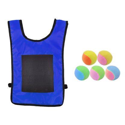 Children Dodgeball Vest For Parent-child Outdoor Games With 5 Balls, Small (Red), Small (Blue), Small (Yellow), Small (Orange), Small (Green), Large (Red), Large (Blue), Large (Yellow), Large (Orange), Large (Green), Small + 5 Tails (Red)              ...