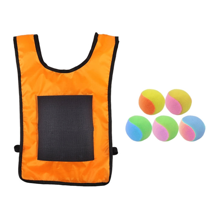Children Dodgeball Vest For Parent-child Outdoor Games With 5 Balls, Small (Red), Small (Blue), Small (Yellow), Small (Orange), Small (Green), Large (Red), Large (Blue), Large (Yellow), Large (Orange), Large (Green), Small + 5 Tails (Red)              ...
