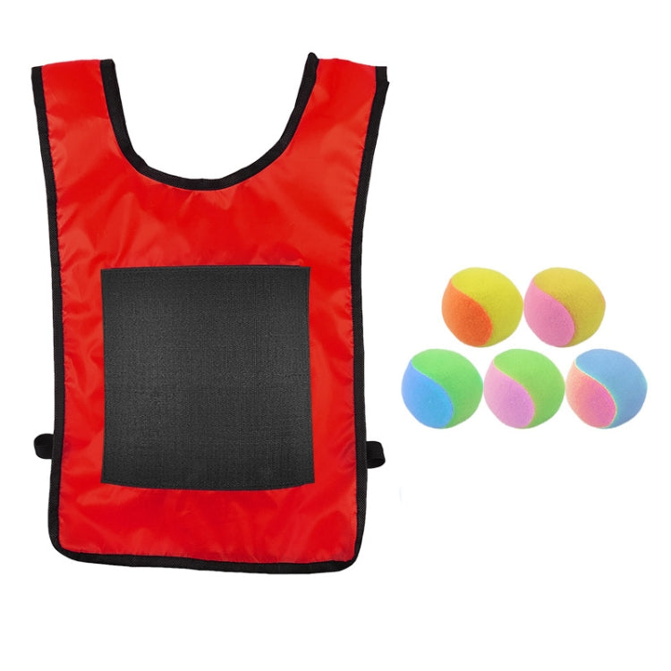 Children Dodgeball Vest For Parent-child Outdoor Games With 5 Balls, Small (Red), Small (Blue), Small (Yellow), Small (Orange), Small (Green), Large (Red), Large (Blue), Large (Yellow), Large (Orange), Large (Green), Small + 5 Tails (Red)              ...