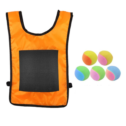 Children Dodgeball Vest For Parent-child Outdoor Games With 5 Balls, Small (Red), Small (Blue), Small (Yellow), Small (Orange), Small (Green), Large (Red), Large (Blue), Large (Yellow), Large (Orange), Large (Green), Small + 5 Tails (Red)              ...