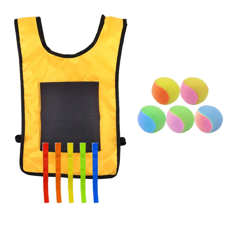 Children Dodgeball Vest For Parent-child Outdoor Games With 5 Balls, Small (Red), Small (Blue), Small (Yellow), Small (Orange), Small (Green), Large (Red), Large (Blue), Large (Yellow), Large (Orange), Large (Green), Small + 5 Tails (Red)              ...
