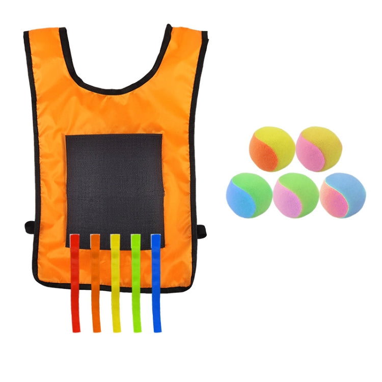 Children Dodgeball Vest For Parent-child Outdoor Games With 5 Balls, Small (Red), Small (Blue), Small (Yellow), Small (Orange), Small (Green), Large (Red), Large (Blue), Large (Yellow), Large (Orange), Large (Green), Small + 5 Tails (Red)              ...