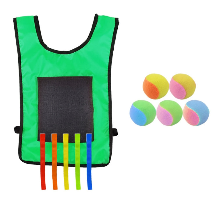 Children Dodgeball Vest For Parent-child Outdoor Games With 5 Balls, Small (Red), Small (Blue), Small (Yellow), Small (Orange), Small (Green), Large (Red), Large (Blue), Large (Yellow), Large (Orange), Large (Green), Small + 5 Tails (Red)              ...