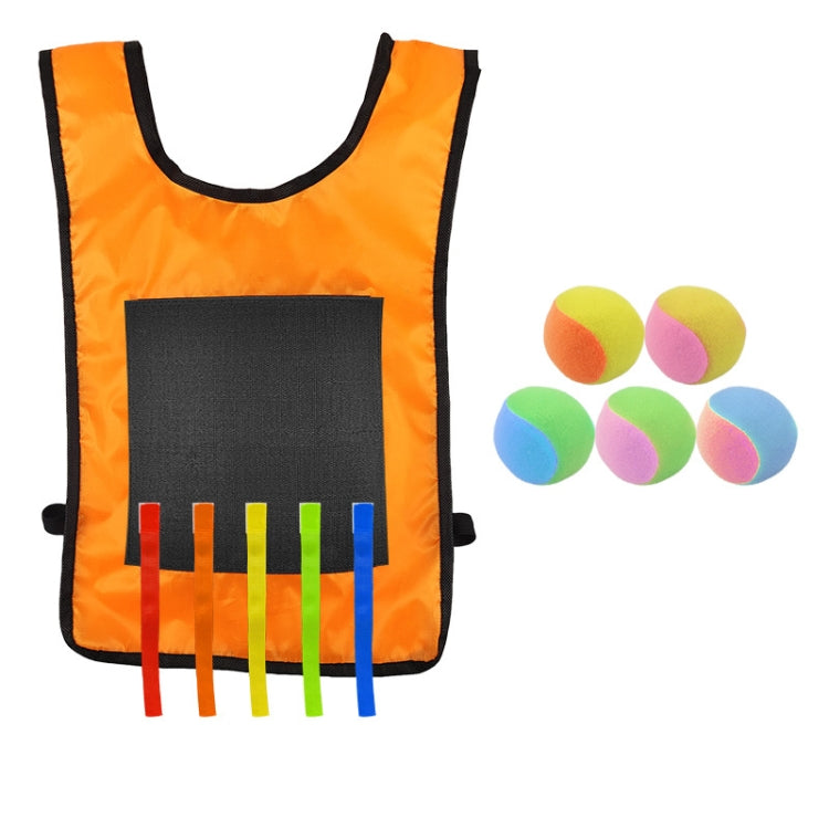 Children Dodgeball Vest For Parent-child Outdoor Games With 5 Balls, Small (Red), Small (Blue), Small (Yellow), Small (Orange), Small (Green), Large (Red), Large (Blue), Large (Yellow), Large (Orange), Large (Green), Small + 5 Tails (Red)              ...
