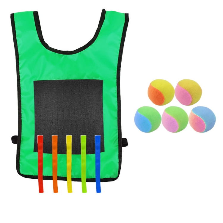 Children Dodgeball Vest For Parent-child Outdoor Games With 5 Balls, Small (Red), Small (Blue), Small (Yellow), Small (Orange), Small (Green), Large (Red), Large (Blue), Large (Yellow), Large (Orange), Large (Green), Small + 5 Tails (Red)              ...