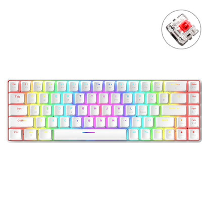 ZIYOU LANG T8 68 Keys RGB Luminous Gaming Mechanical Keyboard, Cable Length:1.6m, T8 White Green Shaft, T8 White Red Shaft, T8 Blue Green Shaft, T8 Pink Green Shaft, T8 Purple Green Shaft, T8 Black Green Shaft, T8 Black Tea Shaft