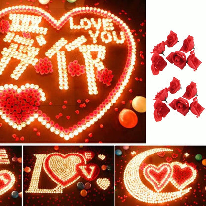 50pcs /Pack Simulation Rose Wedding Home Decoration Petals