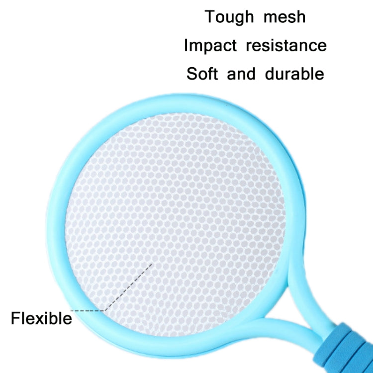 1 paire de raquettes de badminton/tennis pour enfants avec deux balles, bleu, rose, vert, bleu rose, rose vert