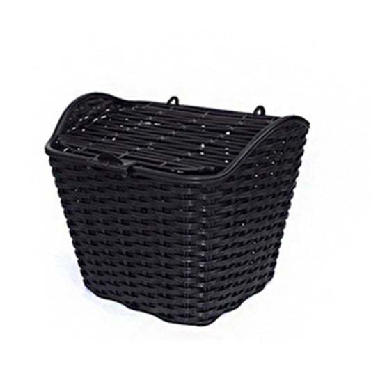 Panier de vélo étanche avec couvercle, panier de guidon avant, noir, marron, gris