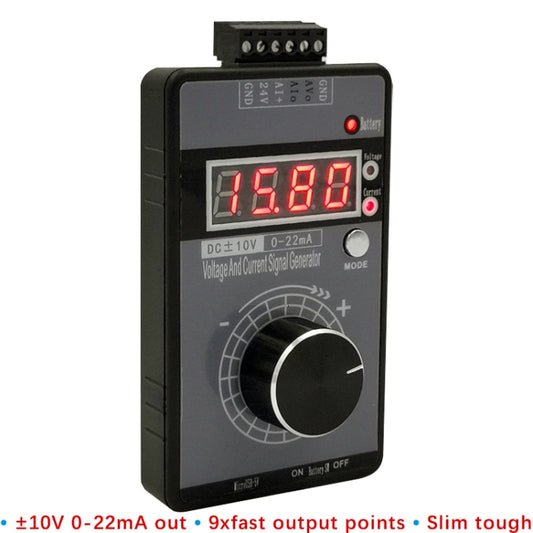 4-20mA 0-10V  Signal Generator Adjustable Voltage Current Simulator, Without Battery
