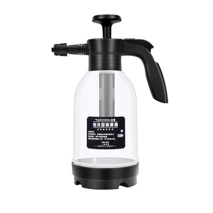Pulvérisateur Mousse Lavage Auto, Arrosoir Pompe à Pression pour Jardinage, Maison, Blanc Transparent