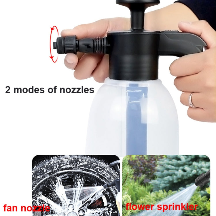 Pulvérisateur Mousse Lavage Auto, Arrosoir Pompe à Pression pour Jardinage, Maison, Blanc Transparent