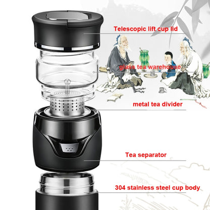 101-500ML Insulation Cup Tea Water Separation Tea Cup,Style:, Stainless Steel  Black, Stainless Steel  Coffee, Stainless Steel  Gray, Black+Gift Box, Coffee+Gift Box, Gray+Gift Box, Glass Black+Gift Box, Glass Coffee+Gift Box, Glass Gray+Gift Box      ...
