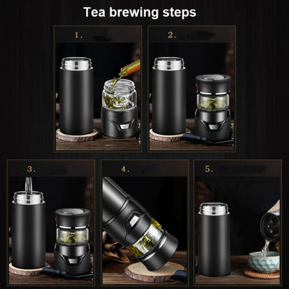 101-500ML Insulation Cup Tea Water Separation Tea Cup,Style:, Stainless Steel  Black, Stainless Steel  Coffee, Stainless Steel  Gray, Black+Gift Box, Coffee+Gift Box, Gray+Gift Box, Glass Black+Gift Box, Glass Coffee+Gift Box, Glass Gray+Gift Box      ...