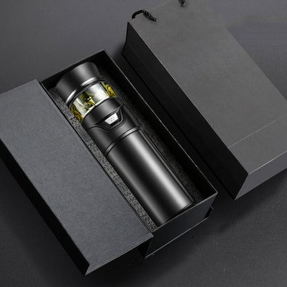 101-500ML Insulation Cup Tea Water Separation Tea Cup,Style:, Stainless Steel  Black, Stainless Steel  Coffee, Stainless Steel  Gray, Black+Gift Box, Coffee+Gift Box, Gray+Gift Box, Glass Black+Gift Box, Glass Coffee+Gift Box, Glass Gray+Gift Box      ...