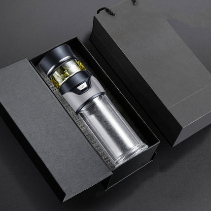 101-500ML Insulation Cup Tea Water Separation Tea Cup,Style:, Stainless Steel  Black, Stainless Steel  Coffee, Stainless Steel  Gray, Black+Gift Box, Coffee+Gift Box, Gray+Gift Box, Glass Black+Gift Box, Glass Coffee+Gift Box, Glass Gray+Gift Box      ...