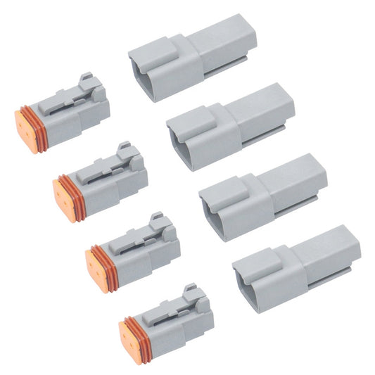 Car Waterproof Connector Conductive Connection Terminal, 4 PCS DT04-2P / DT06-2S With Copper, 4 PCS DT04-3P / DT06-3S With Copper, 2 PCS DT04-4P / DT06-4S With Copper, 2 PCS DT04-6P / DT06-6S With Copper, 2 PCS DT04-8P / DT06-8S With Copper