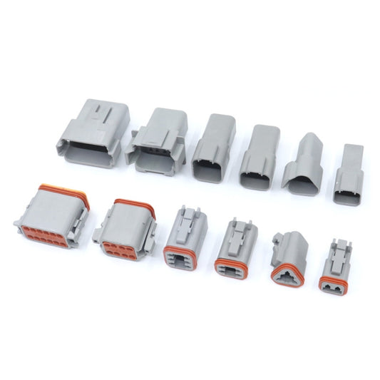Car Waterproof Connector Conductive Connection Terminal, 4 PCS DT04-2P / DT06-2S With Copper, 2 PCS DT04-6P / DT06-6S With Copper, 2 PCS DT04-8P / DT06-8S With Copper, DT04-12P / DT06-12S With Copper